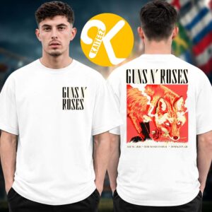 Guns N Roses Exclusive Tee At Download Festival In Donington GB On June 13 2026 Two Sided Unisex T-Shirt