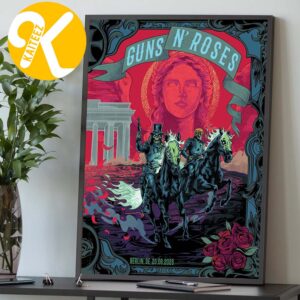 Guns N Roses Night 2 At Uber Arena Berlin DE On June 25 2026 Home Decor Poster Canvas