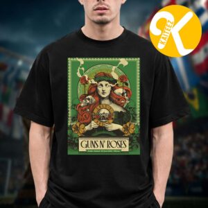 Guns N Roses Poster Show At 3Arena In Dublin Ireland On June 10 2026 Unisex T-Shirt