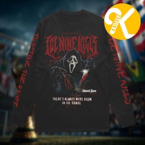 Ice Nine Kills Europe Psychos The Silver Scream A Thon Tour 2026 See Ghost Face In Person Unisex Long Sleeve Shirt