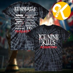 Ice Nine Kills Europe Psychos The Silver Scream A Thon Tour 2026 Tie Dye Unisex T-Shirt