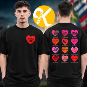 Idles Band 2026 Summer Tour Merch Heart Tour Date Back Unisex T-Shirt