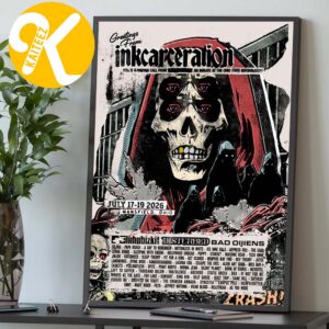 Inkcarceration Festival 2026 Exclusive Poster In Mansfield OH On July 17 – 19 2026 The Watchers Home Decor Poster Canvas