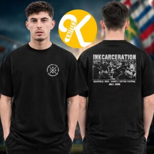 Inkcarceration Festival 2026 Merch In Mansfield OH On July 17 – 19 2026 Crossout Inkcarceration 2026 Two Sided Unisex T-Shirt