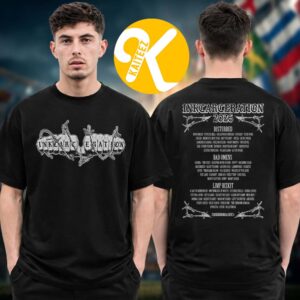 Inkcarceration Festival 2026 Merch In Mansfield OH On July 17 – 19 2026 Eat Fist Line Up Two Sided Unisex T-Shirt