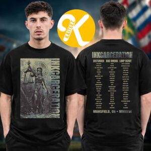 Inkcarceration Festival 2026 Merch In Mansfield OH On July 17 – 19 2026 Injustice Lineup Two Sided Unisex T-Shirt