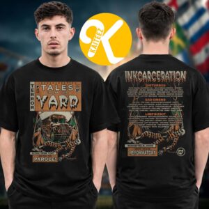Inkcarceration Festival 2026 Merch In Mansfield OH On July 17 – 19 2026 Terror Tales Lineup Two Sided Unisex T-Shirt
