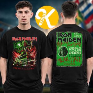 Iron Maiden Event Milan Tee Run For Your Lives Tour 2026 At San Siro Stadium In Milan Italy On June 17 2026 Two Sided Unisex T-Shirt