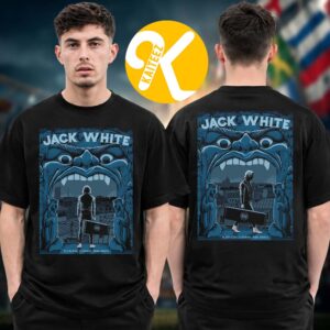 Jack White Poster Show Night 1 And Night 2 At L’Olympia In Paris France On June 13 14 2026 Two Sided Unisex T-Shirt