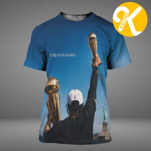 Jalen Brunson New York Knicks Celebration A Chip On His Shoulder All Over Print Shirt