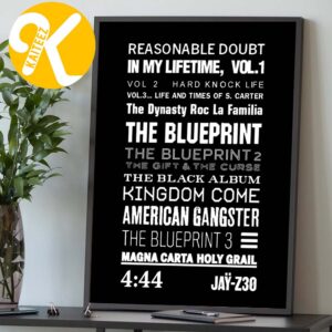 Jay Z Jay Z30 Collection Merch JAY 30 Home Decor Poster Canvas