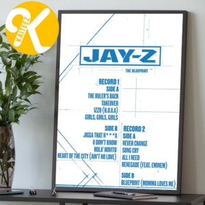 Jay Z Jay Z30 Collection Merch The Blueprint Home Decor Poster Canvas