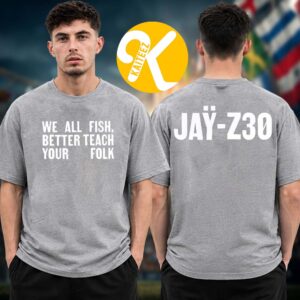 Jay Z Jay Z30 Collection Merch We All Fish Two Sided Unisex T-Shirt