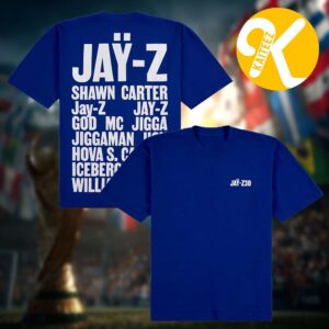 Jay Z Jay Z30 Collection Merch What's In A Name Blue Two Sided Unisex T Shirt