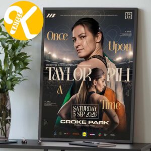 Katie Taylor vs Flora Pili Undisputed Super Lighweight Championship At Croke Park In Dublin, Ireland On September 5 2026 Home Decor Poster Canvas