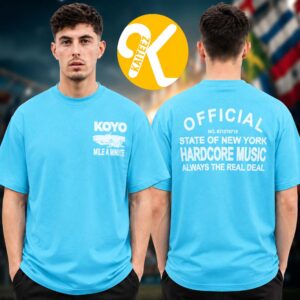 Koyo Merch State Of New York Hardcore Music Always The Real Deal Blue Two Sided Unisex T-Shirt