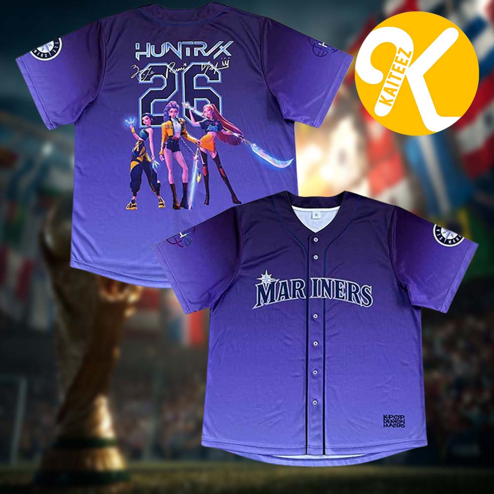Kpop Demon Hunters x Seattle Mariners Special Night At On September 5 2026 Baseball Jersey Kpop Demon Hunters x Seattle Mariners Special Night At On September 5 2026 Baseball Jersey