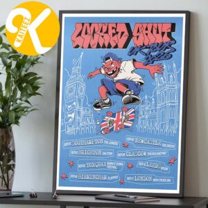 LOCKED SHUT UK Tour 2026 Tour Dates Home Decor Poster Canvas