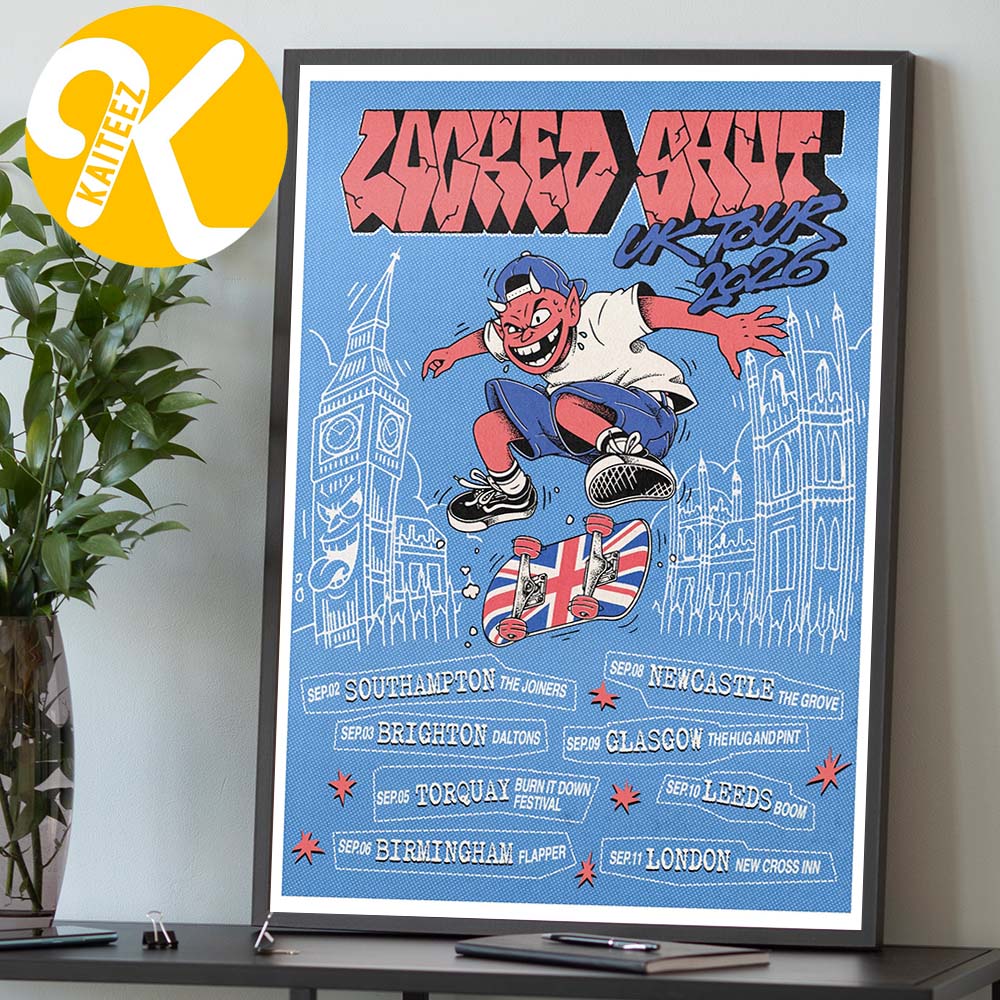LOCKED SHUT UK Tour 2026 Tour Dates Home Decor Poster Canvas LOCKED SHUT UK Tour 2026 Tour Dates Home Decor Poster Canvas