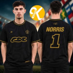 Lando Norris Merch 2026 Champion Jersey Shirt Front Back