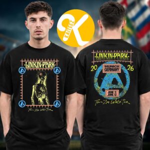 Linkin Park Event Tee Munich From Zero World Tour 2026 At Allianz Arena In Munich Germany On June 11 12 2026 Two Sided Unisex T-Shirt
