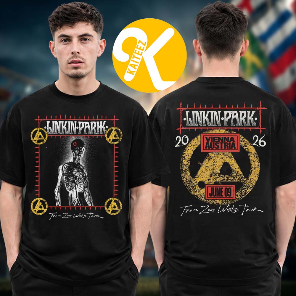Linkin Park Exclusive Event Tee Vienna From Zero World Tour 2026 At Ernst Happel Stadium In Vienna Austria On June 9 2026 Two Sided Unisex T-Shirt Linkin Park Exclusive Event Tee Vienna From Zero World Tour 2026 At Ernst Happel Stadium In Vienna Austria On June 9 2026 Two Sided Unisex T-Shirt