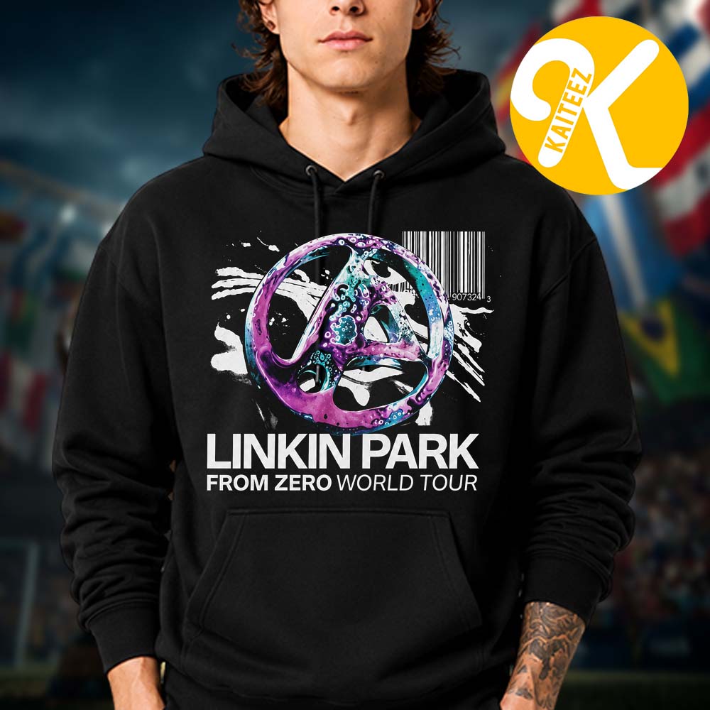 Linkin Park From Zero World Tour 2026 Merch Barcode Unisex Hoodie Shirt Linkin Park From Zero World Tour 2026 Merch Barcode Unisex Hoodie Shirt