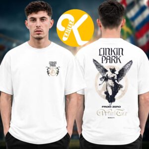 Linkin Park From Zero World Tour 2026 Merch Munich Pop Up Shop Angle White Two Sided Unisex T-Shirt