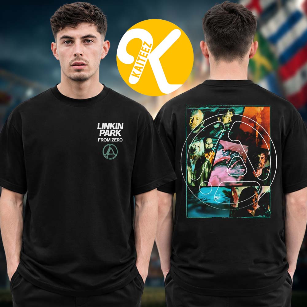 Linkin Park From Zero World Tour 2026 Merch Zero Photo Collage Two Sided Unisex T-Shirt Linkin Park From Zero World Tour 2026 Merch Zero Photo Collage Two Sided Unisex T-Shirt