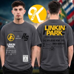 Linkin Park Merch Mercedes AMG Lounge x Rock Am Ring 2026 Gray Two Sided Unisex T-Shirt