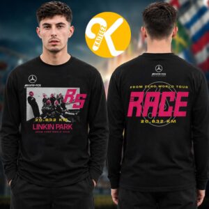 Linkin Park Merch Mercedes AMG Lounge x Rock Am Ring 2026 Race 20.832 Km Two Sided Unisex Long Sleeve Shirt