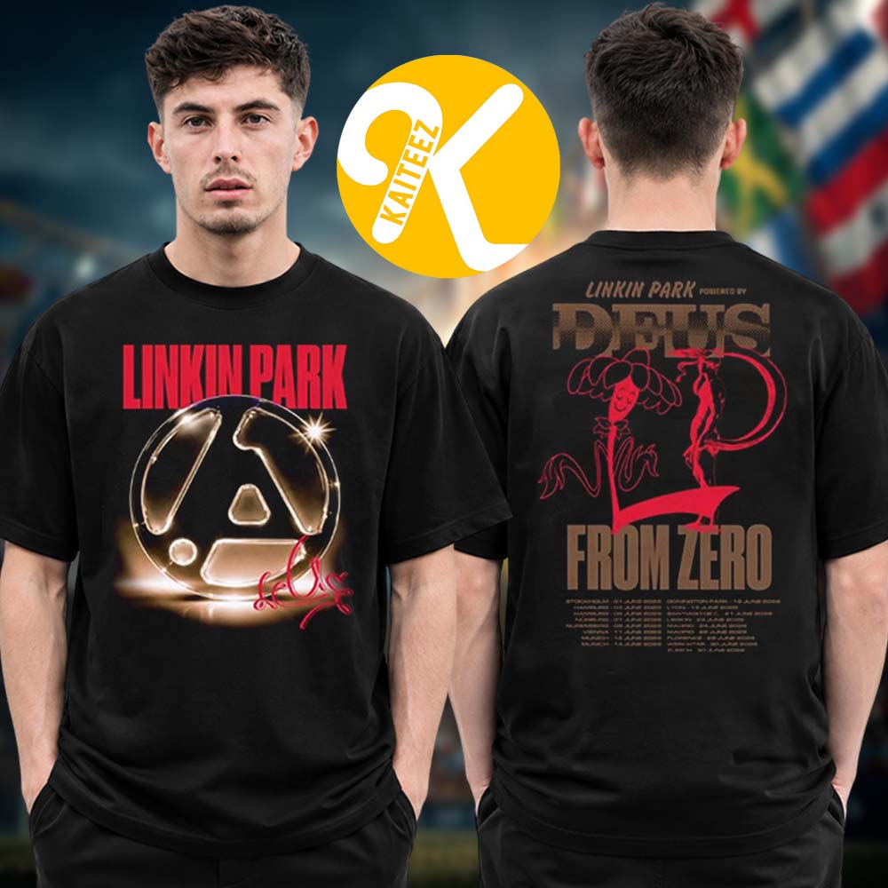 Linkin Park x Deus Ex Machina Pop Up Shop Spain Event Two Sided Unisex T-Shirt Linkin Park x Deus Ex Machina Pop Up Shop Spain Event Two Sided Unisex T-Shirt