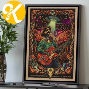 Lord Huron Poster Event At Red Rocks Amphitheatre In Morrison CO On June 10 2026 Home Decor Poster Canvas