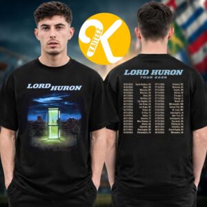 Lord Hurron Merch Tour 2026 Telephone Tour Dates Two Sided Unisex T-Shirt