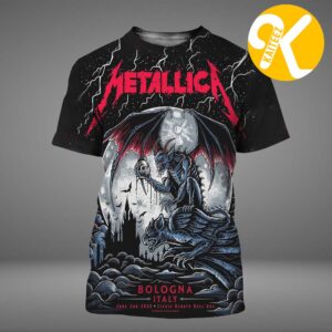 Metallica M72 Bologna Pop Up Shop Limited Poster Editon At Stadio Renato Dall’Ara In Bologna Italy On June 3rd 2026 All Over Print Shirt