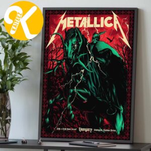 Metallica M72 Budapest Exclusive Poster Event Pop Up Shop At Puskas Arena In Budapest Hungary On June 11 13 2026 Home Decor Poster Canvas