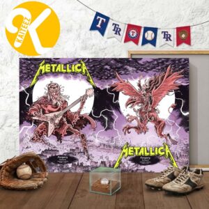 Metallica M72 Budapest Poster Full Show Combined At Puskas Arena In Budapest Hungary On June 11 13 2026 Home Decor Poster Canvas