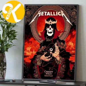 Metallica M72 Cardiff Pop Up Shop Limited Edition Poster At Principality Stadium In Cardiff Wales On June 28 2026 Home Decor Poster Canvas