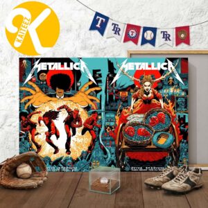 Metallica M72 Dublin Full Show Poster Combined At Aviva Stadium In Dublin Ireland On June 19 And 20 2026 Home Decor Poster Canvas
