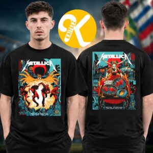 Metallica M72 Dublin Night 1 And 2 Poster At Aviva Stadium In Dublin Ireland On June 19 20 2026 Two Sided Unisex T-Shirt