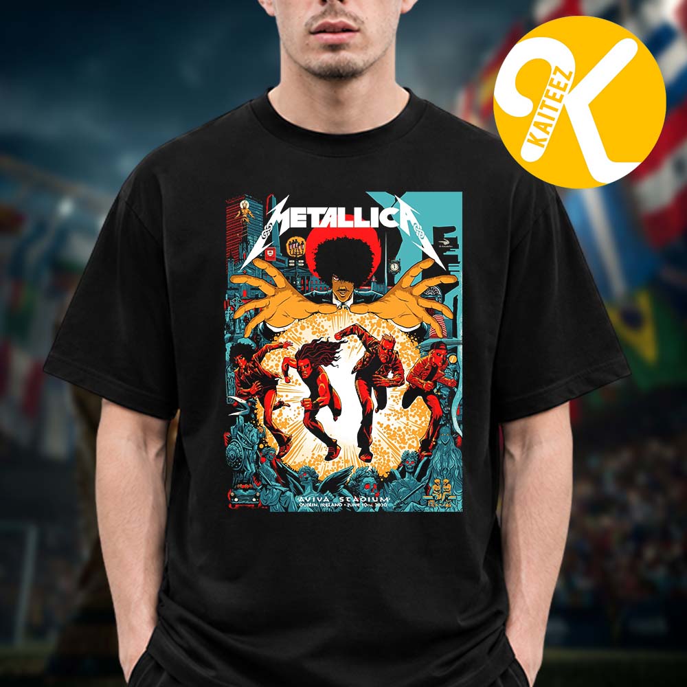 Metallica M72 Dublin Night 1 At Aviva Stadium In Dublin Ireland On June 19 2026 Unisex T-Shirt Metallica M72 Dublin Night 1 At Aviva Stadium In Dublin Ireland On June 19 2026 Unisex T-Shirt