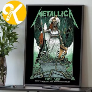 Metallica M72 Dublin Pop Up Shop At Aviva Stadium In Dublin Ireland On June 19 And 21 2026 Home Decor Poster Canvas