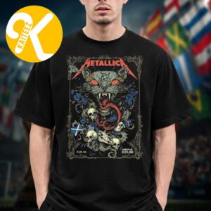 Metallica M72 Glasgow Limited Edition Poster At Hampden Park In Glasgow Scotland On June 25 2026 Unisex T-Shirt