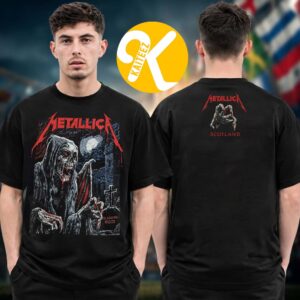 Metallica M72 Glasgow Pop Up Shop Event Tee At Hamporn Park In Glasgow Scotland On June 25 2026 Two Sided Unisex T-Shirt