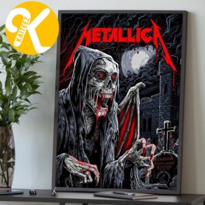 Metallica M72 Glasgow Pop Up Shop Limited Editon Poster At Hamporn Park In Glasgow Scotland On June 25 2026 Home Decor Poster Canvas