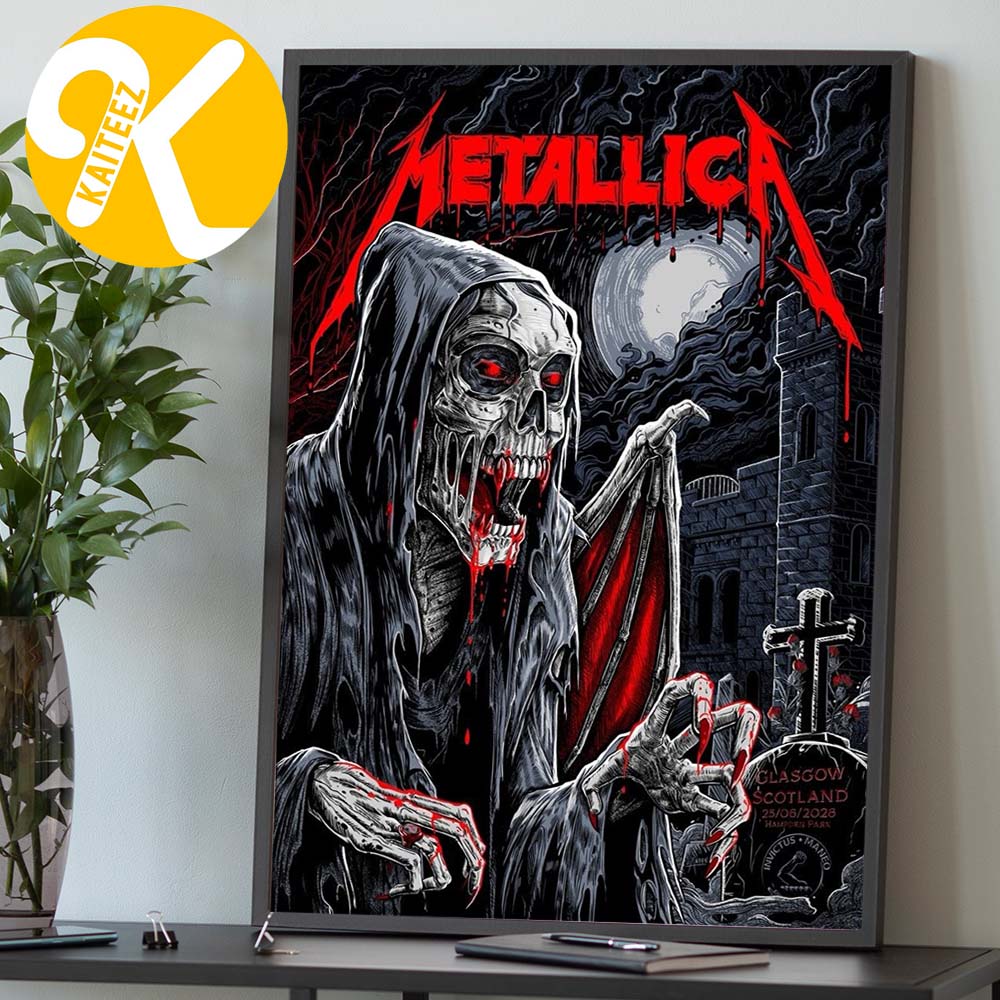 Metallica M72 Glasgow Pop Up Shop Limited Editon Poster At Hamporn Park In Glasgow Scotland On June 25 2026 Home Decor Poster Canvas Metallica M72 Glasgow Pop Up Shop Limited Editon Poster At Hamporn Park In Glasgow Scotland On June 25 2026 Home Decor Poster Canvas