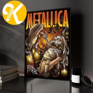 Metallica ReLoad Limited Edition Fixxxer Screen Printed Home Decor Poster Canvas