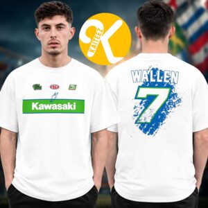 Morgan Wallen x Kawasaki Collection Limited Edition Men’s 7 Team Green Two Sided Unisex T-Shirt