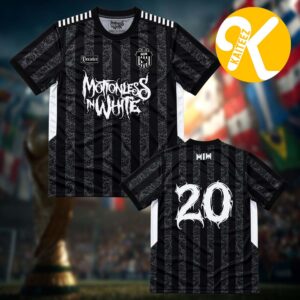 Motionless In White Merch New Single Rip Collection Decades Soccer Jersey