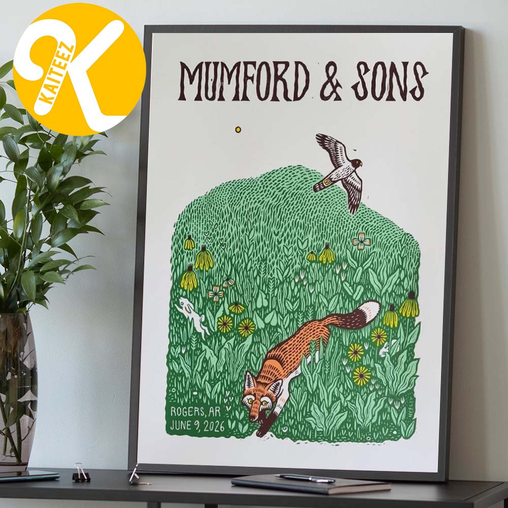 Mumford And Sons Event Poster Rogers AR On June 9 2026 Home Decor Poster Canvas Mumford And Sons Event Poster Rogers AR On June 9 2026 Home Decor Poster Canvas